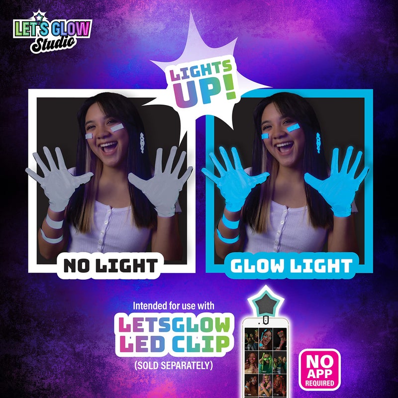 Sky Castle LetsGlow Studio Gloves Accessory Pack - for LetsGlow Studio DIY Arts and Crafts Influencer Video Creator Kit - (LetsGlow Studio Sold Separately) - Image 3